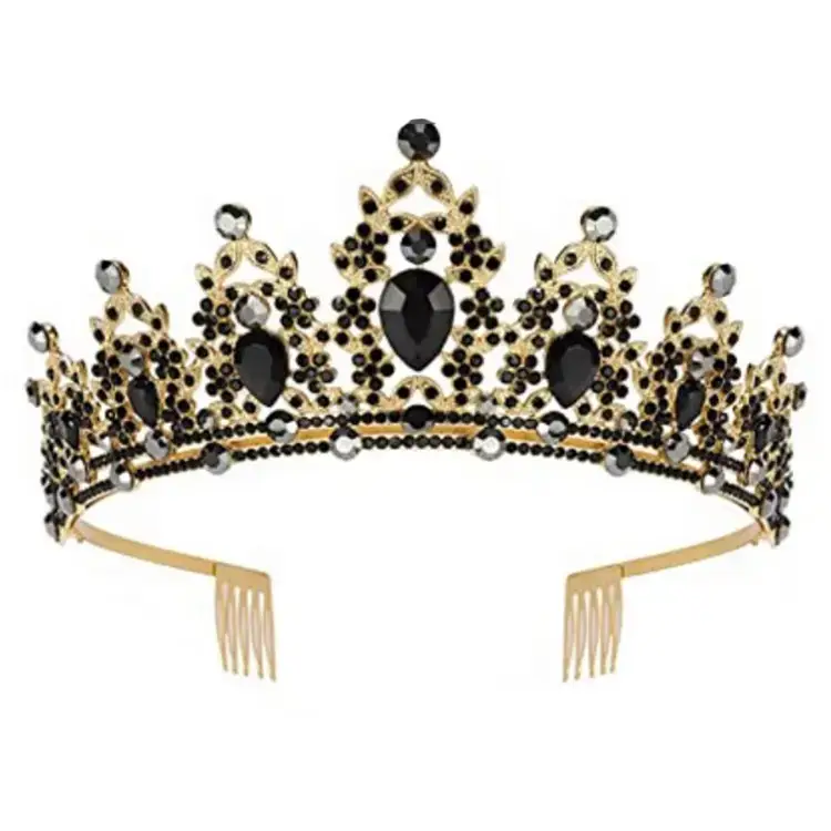 European Gem Crown Baroque Wedding Hair Band - Image 14