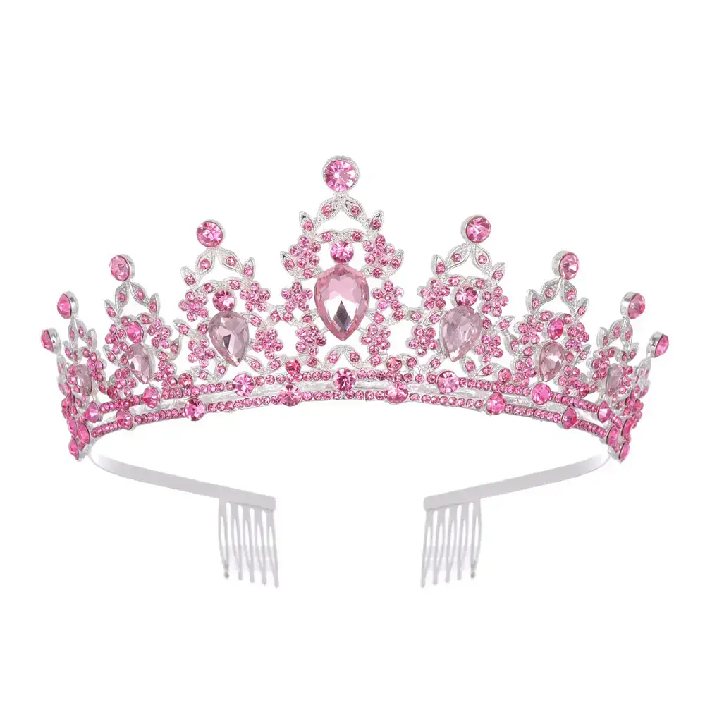 European Gem Crown Baroque Wedding Hair Band - Image 16