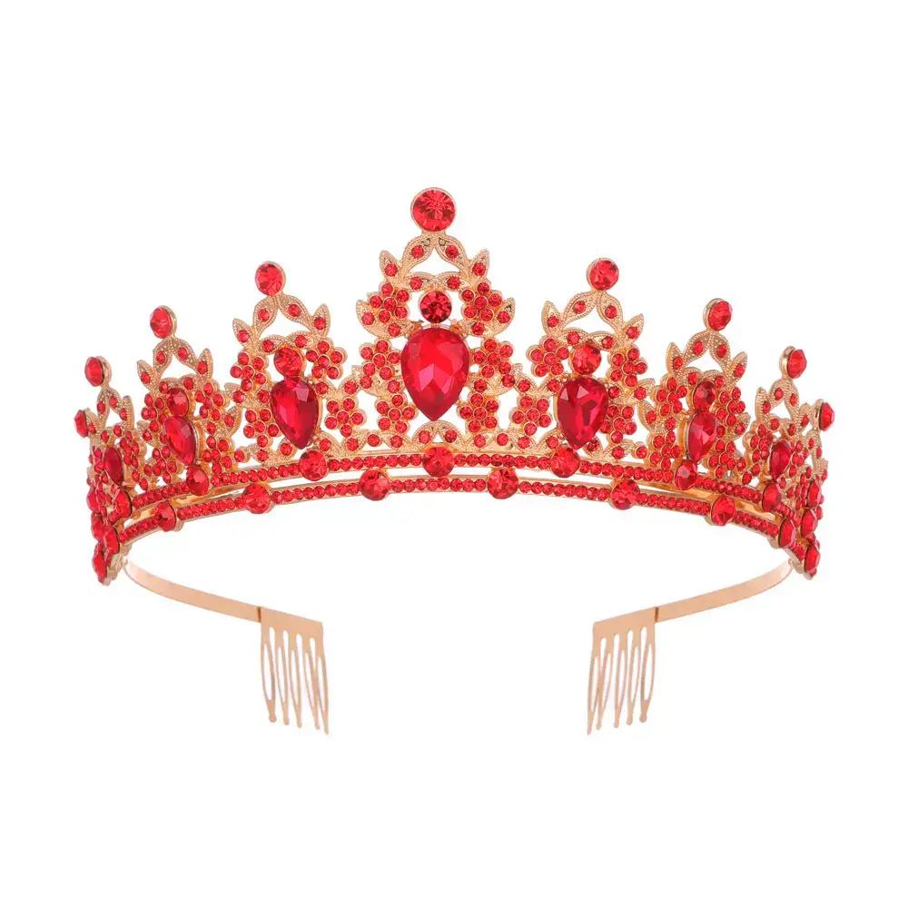 European Gem Crown Baroque Wedding Hair Band - Image 17