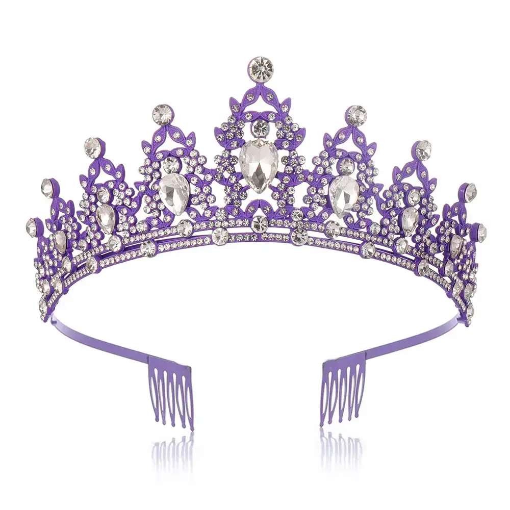European Gem Crown Baroque Wedding Hair Band - Image 18