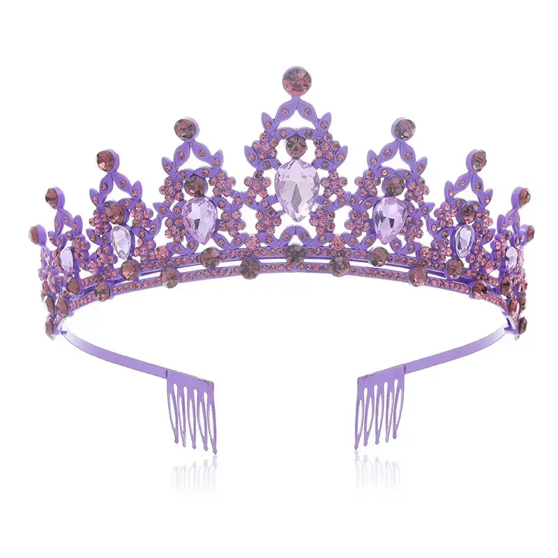 European Gem Crown Baroque Wedding Hair Band - Image 19