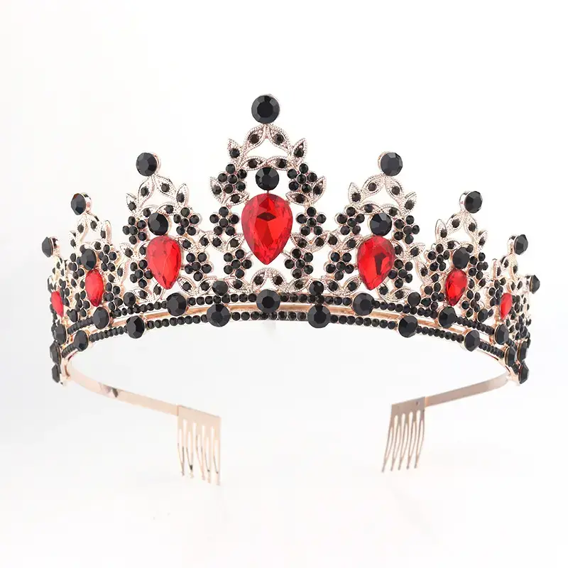 European Gem Crown Baroque Wedding Hair Band - Image 20