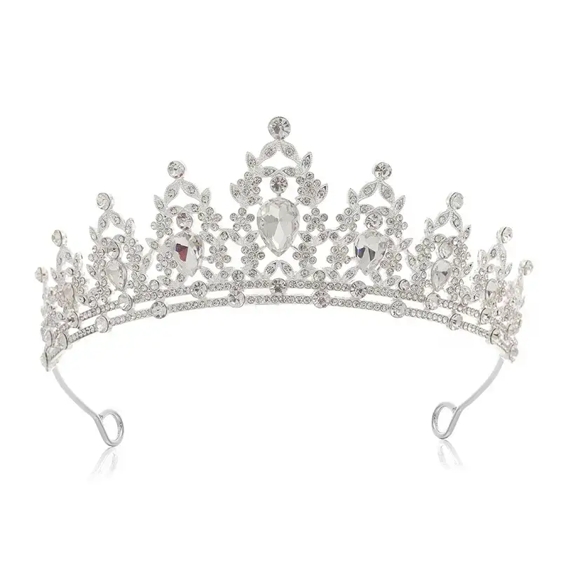 European Gem Crown Baroque Wedding Hair Band - Image 28
