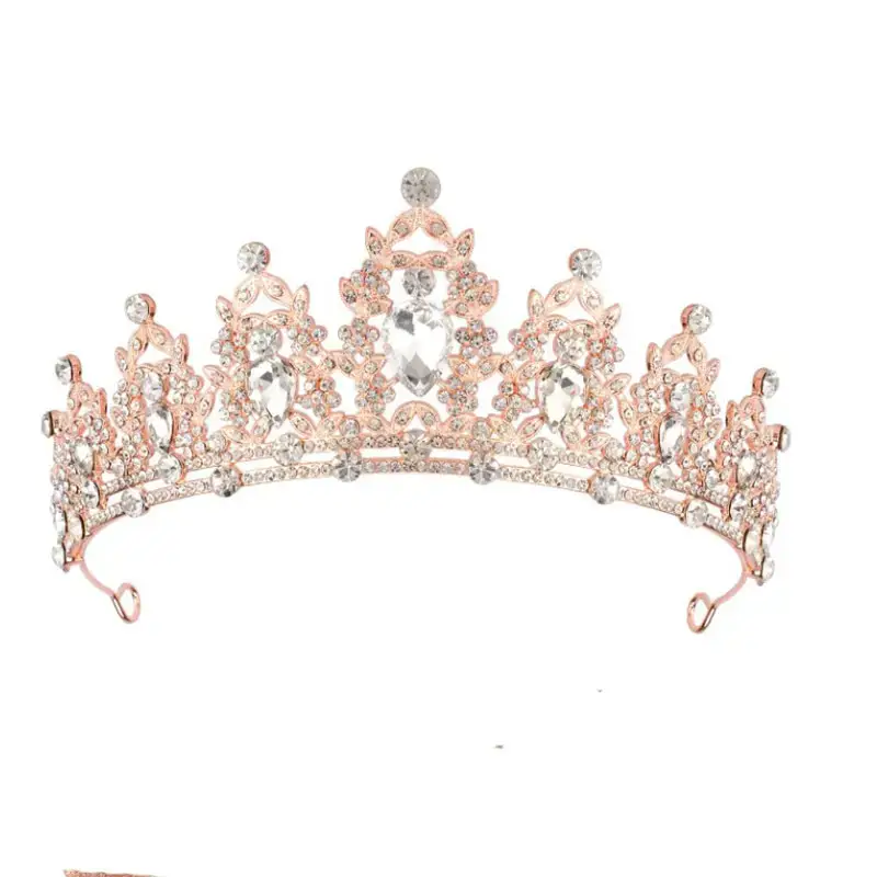 European Gem Crown Baroque Wedding Hair Band - Image 29