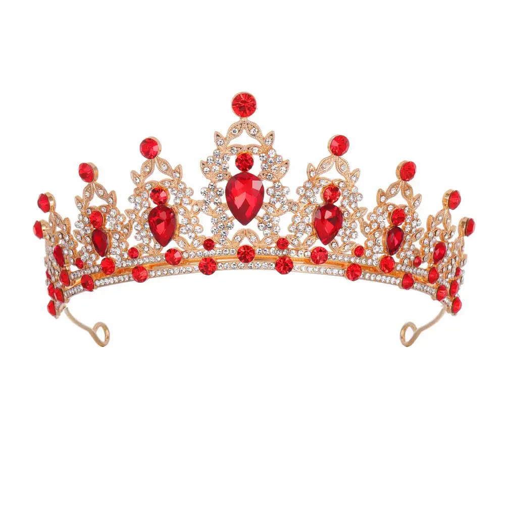 European Gem Crown Baroque Wedding Hair Band - Image 31