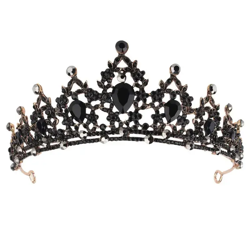 European Gem Crown Baroque Wedding Hair Band - Image 34