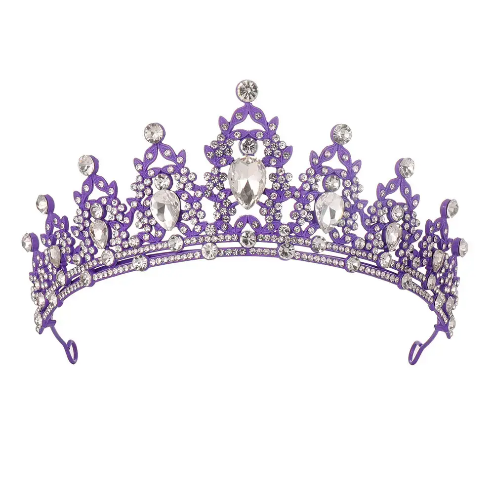 European Gem Crown Baroque Wedding Hair Band - Image 35