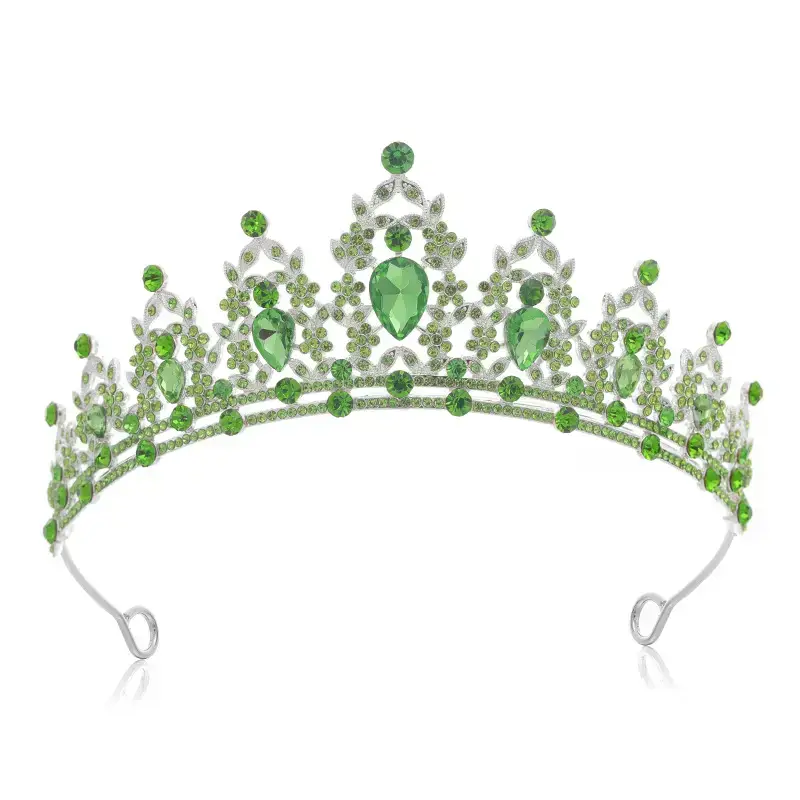European Gem Crown Baroque Wedding Hair Band - Image 41