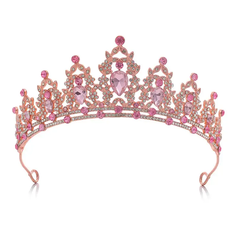 European Gem Crown Baroque Wedding Hair Band - Image 44
