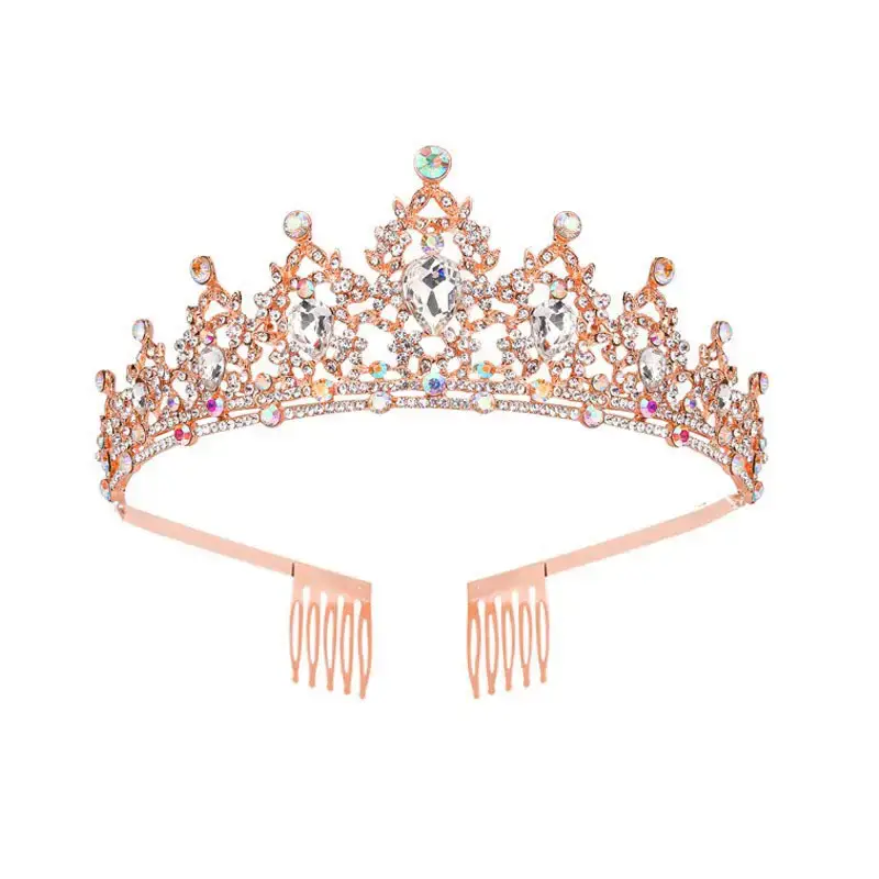 European Gem Crown Baroque Wedding Hair Band - Image 6