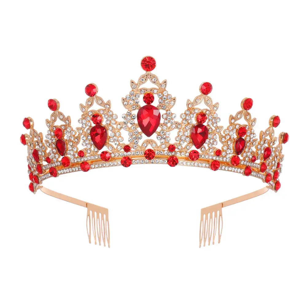European Gem Crown Baroque Wedding Hair Band - Image 7