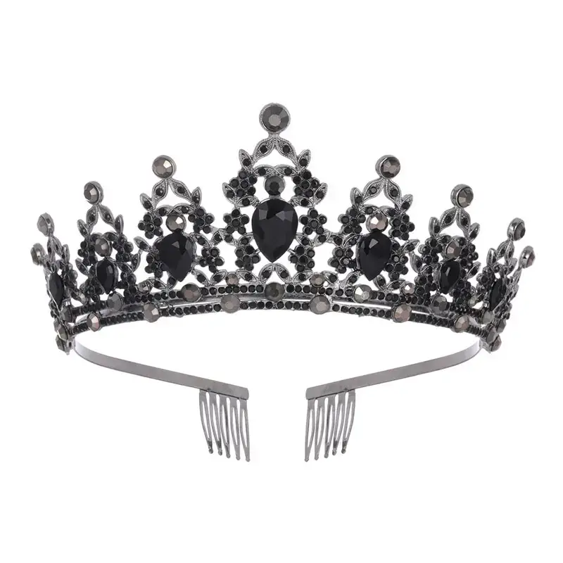 European Gem Crown Baroque Wedding Hair Band - Image 8