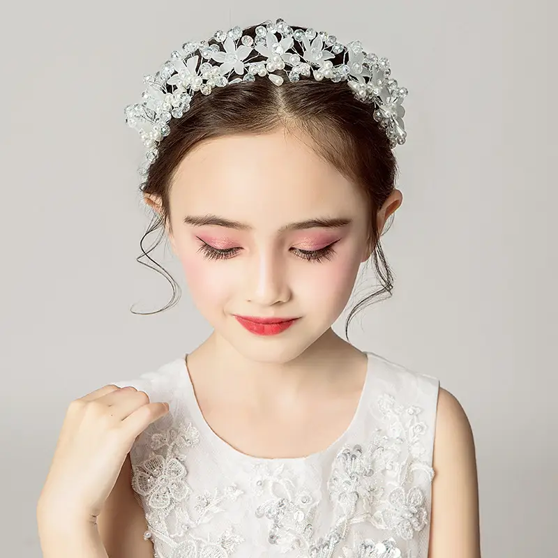 Fairy Princess Hairband with Flower Garland for Girls - Image 5