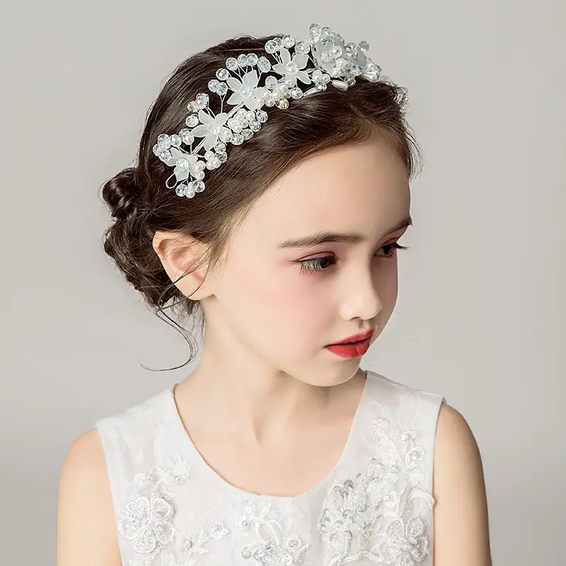 Fairy Princess Hairband with Flower Garland for Girls - Image 6