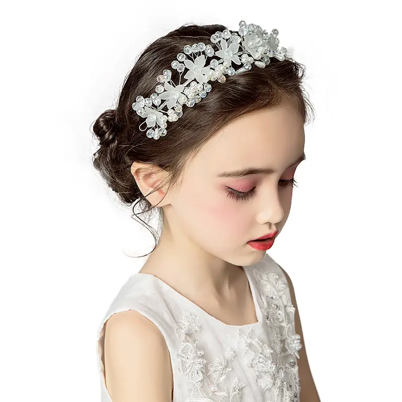 Fairy Princess Hairband with Flower Garland for Girls - Image 7