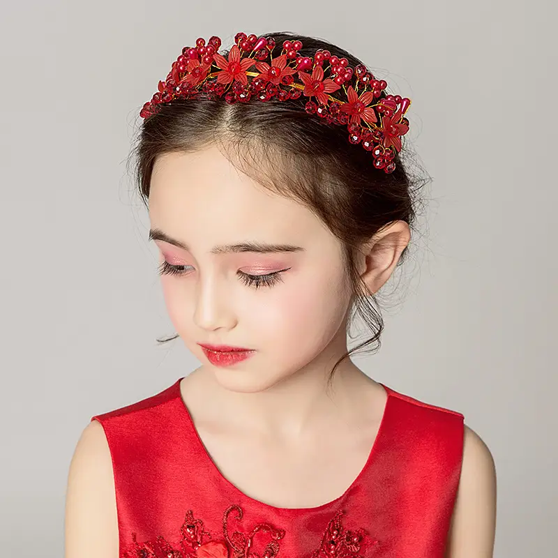 Fairy Princess Hairband with Flower Garland for Girls - Image 3