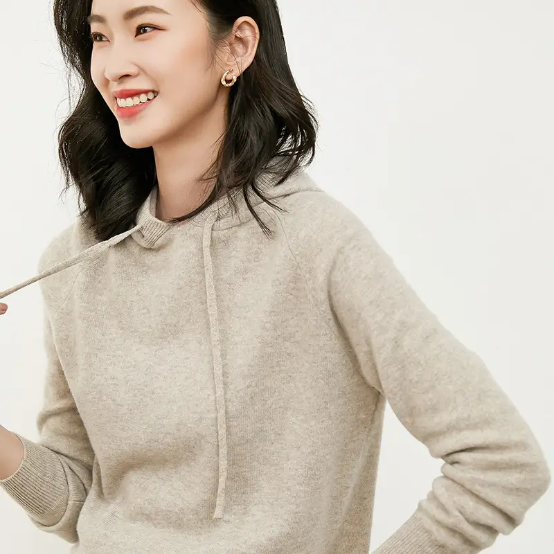 Women Red Hooded Sweatshirt Spring Autumn Wear