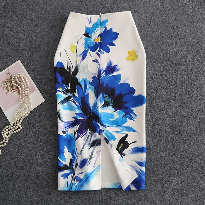 Women's Floral Print Pencil Skirt Spring Summer — feature 10