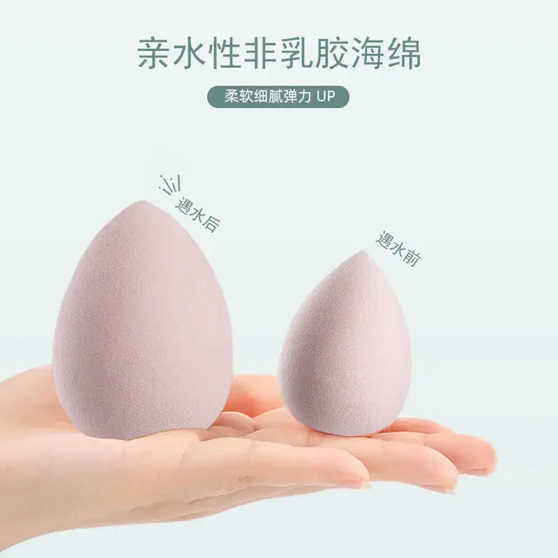Pink Bevel-Cut Wet Dry Powder Sponge