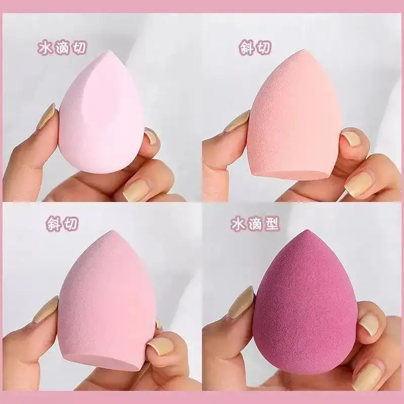 Pink Bevel-Cut Wet Dry Powder Sponge