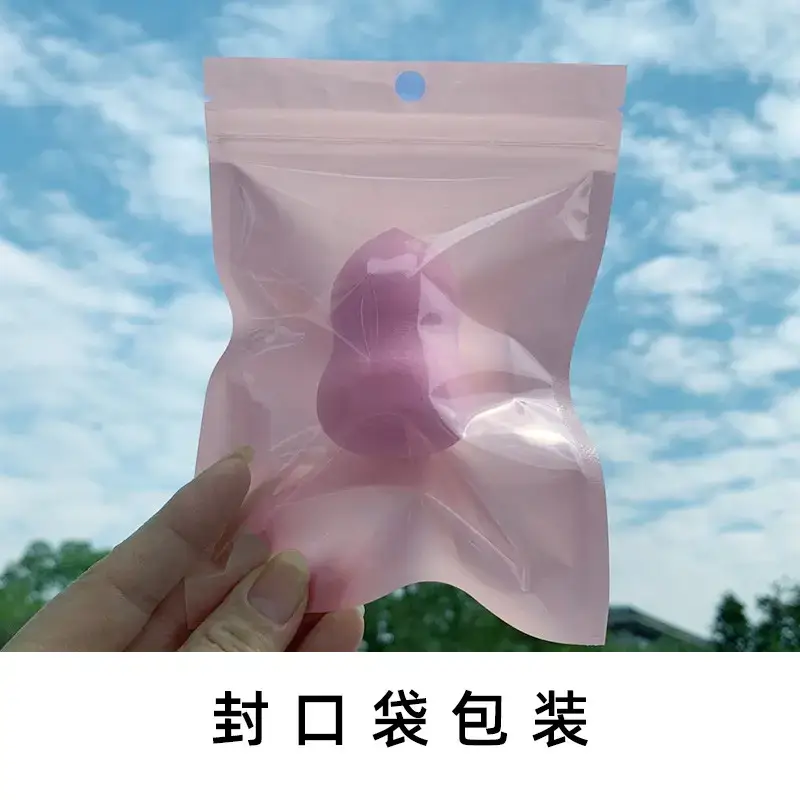 Pink Bevel-Cut Wet Dry Powder Sponge