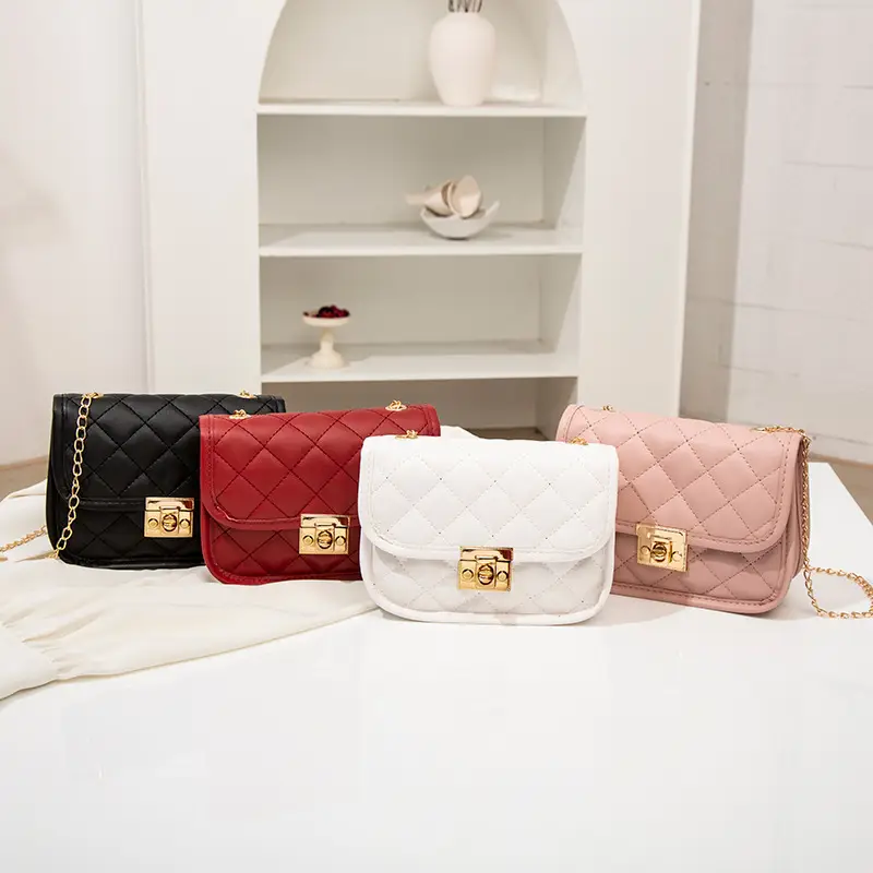 Black Embroidered Quilted Shoulder Bag for Women - Image 6