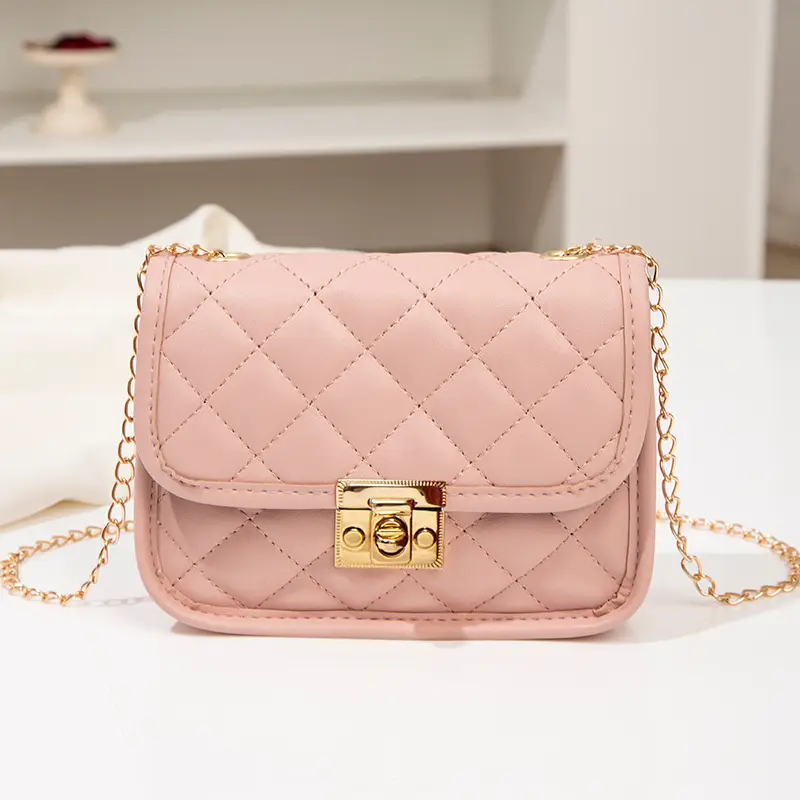 Black Embroidered Quilted Shoulder Bag for Women - Image 4