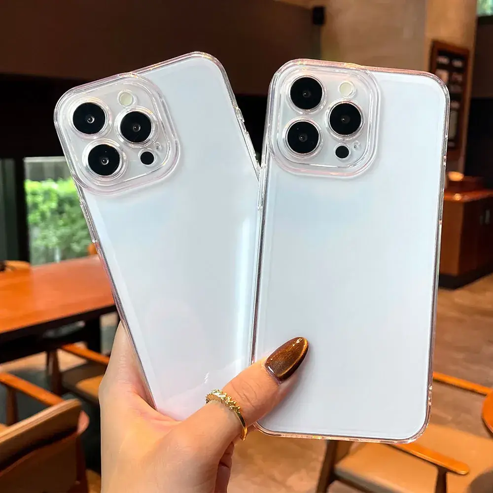 Transparent iPhone 16 Pro Protective Case with Fine Holes