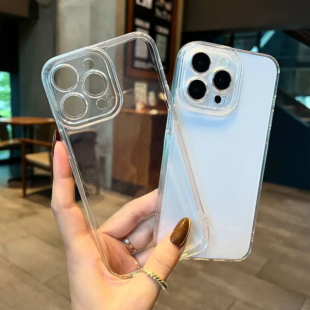 Transparent iPhone 16 Pro Protective Case with Fine Holes