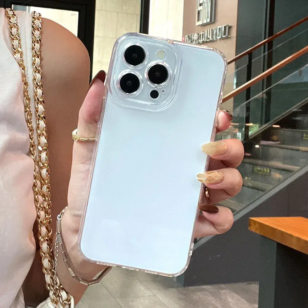 Transparent iPhone 16 Pro Protective Case with Fine Holes