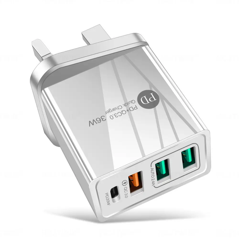 PD20W 3USB Charging Cable European American 4A - Image 2