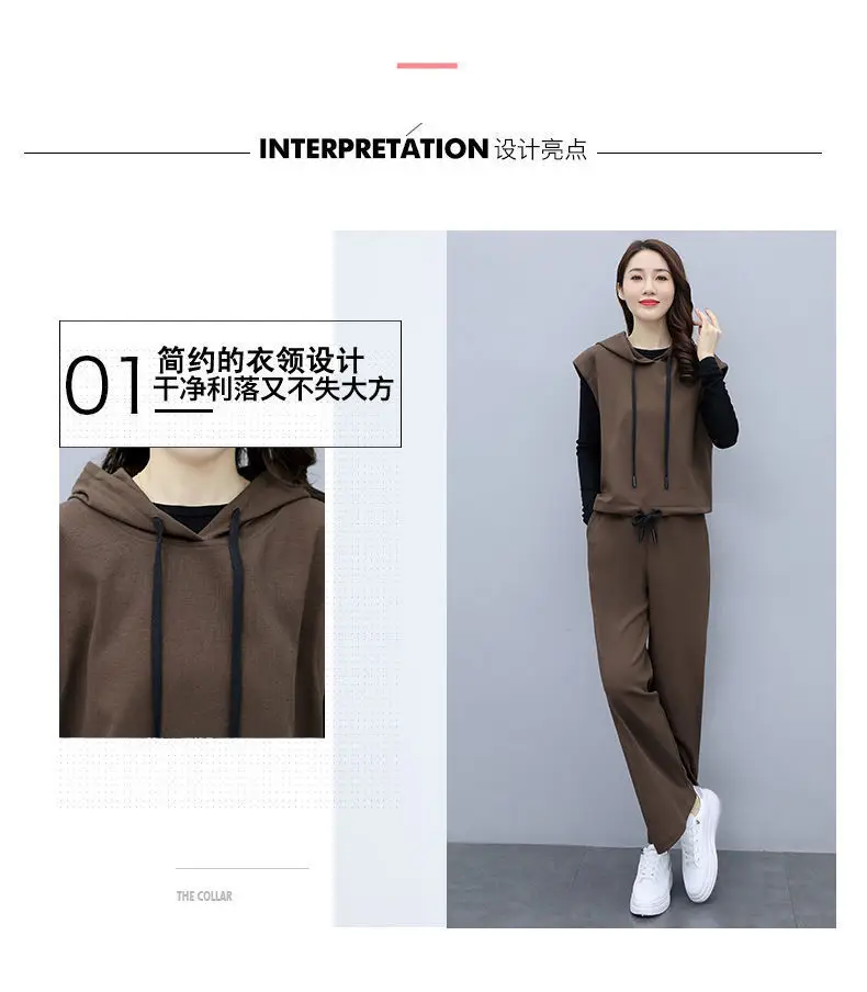 Women's 2025 Slimming Black Wide Leg Pants Suit Set — feature 23