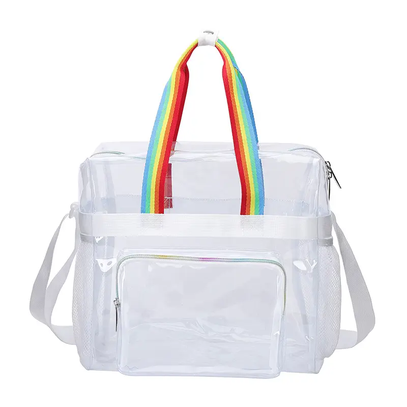 Rainbow Crossbody Bag Women Transparent Pvc Shoulder Bag - Image 7