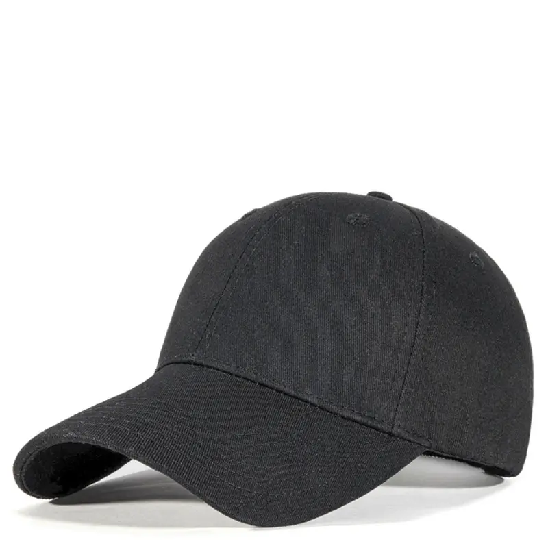 Men Pure Cotton Baseball Cap Large Bristle Black - Image 40