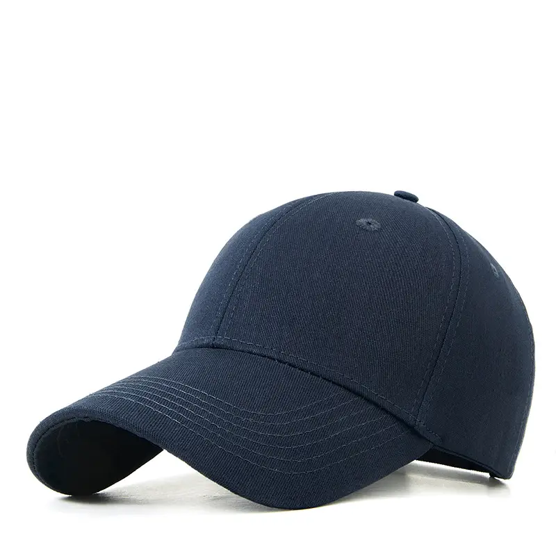 Men Pure Cotton Baseball Cap Large Bristle Black - Image 19