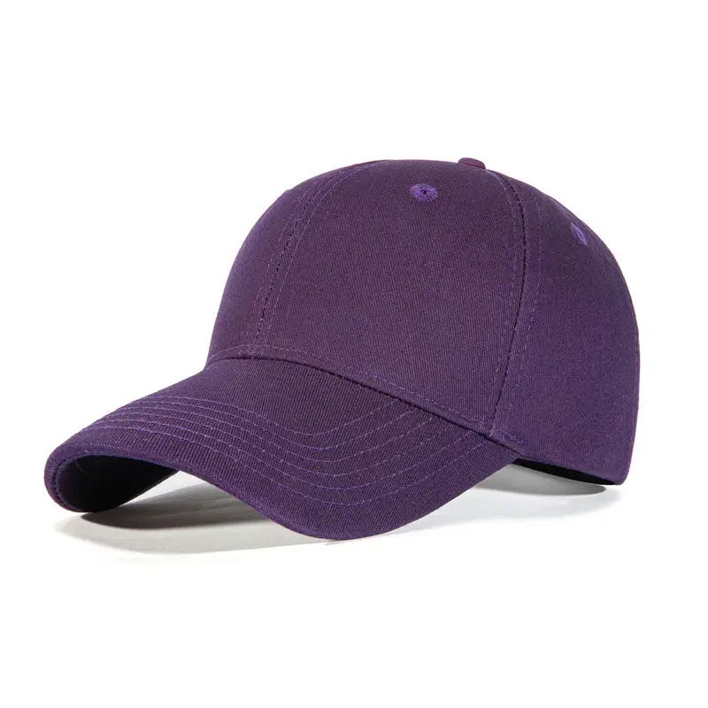 Men Pure Cotton Baseball Cap Large Bristle Black - Image 3