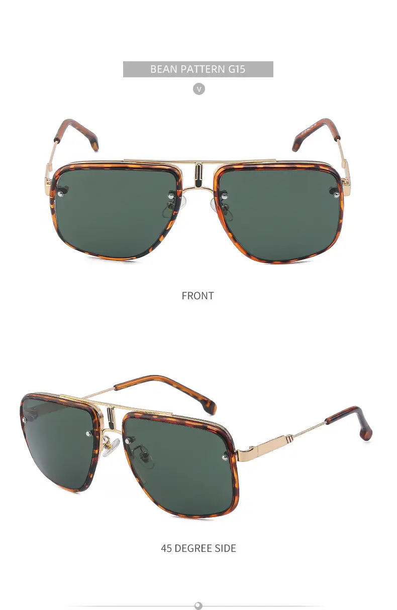 2025 Men's Retro Square Sunglasses with Fleece Neckwarmer — feature 40