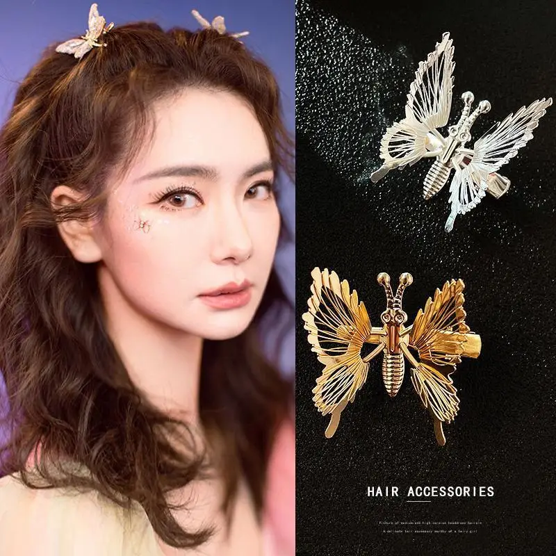 Movable Butterfly Hairpin with Moth Clip for Women - Image 13