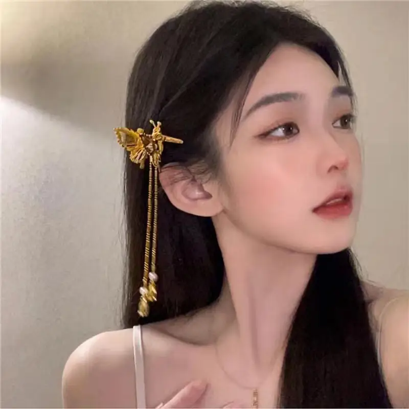 Movable Butterfly Hairpin with Moth Clip for Women - Image 14