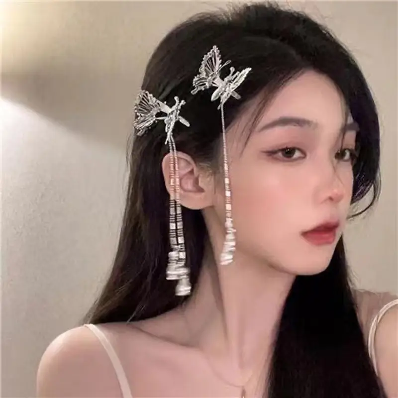 Movable Butterfly Hairpin with Moth Clip for Women — feature 4