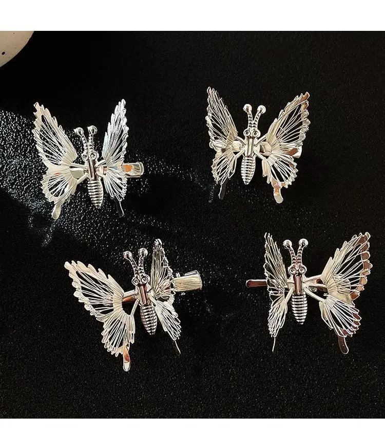 Movable Butterfly Hairpin with Moth Clip for Women — feature 22