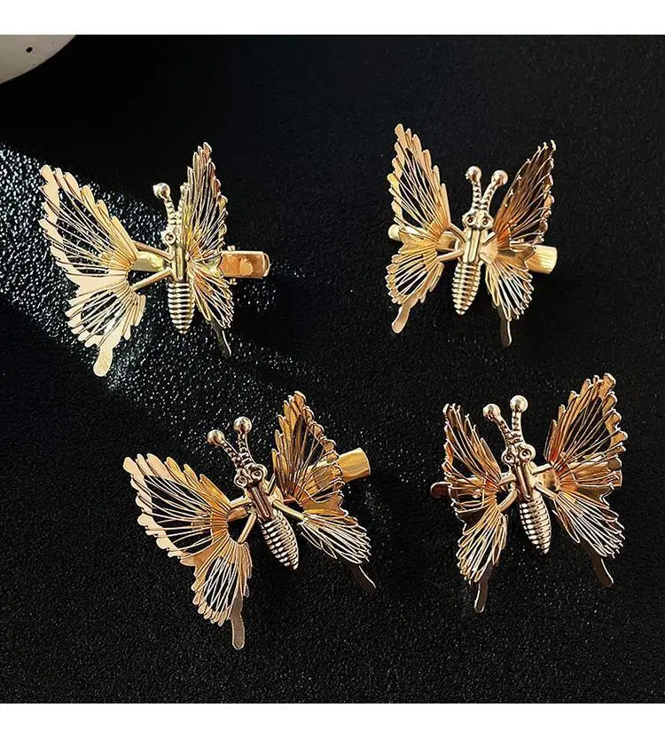 Movable Butterfly Hairpin with Moth Clip for Women — feature 23
