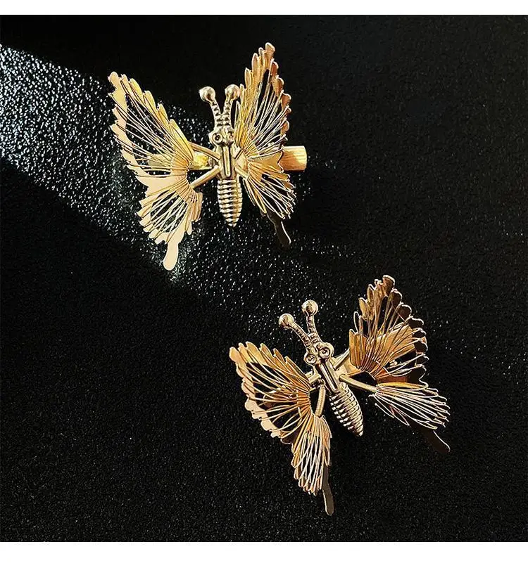 Movable Butterfly Hairpin with Moth Clip for Women — feature 24