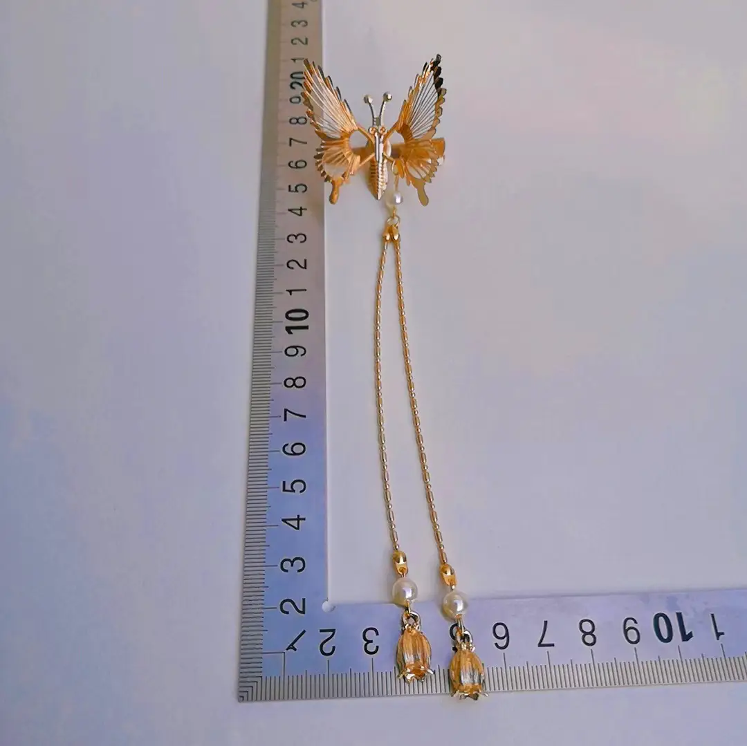 Movable Butterfly Hairpin with Moth Clip for Women — feature 3