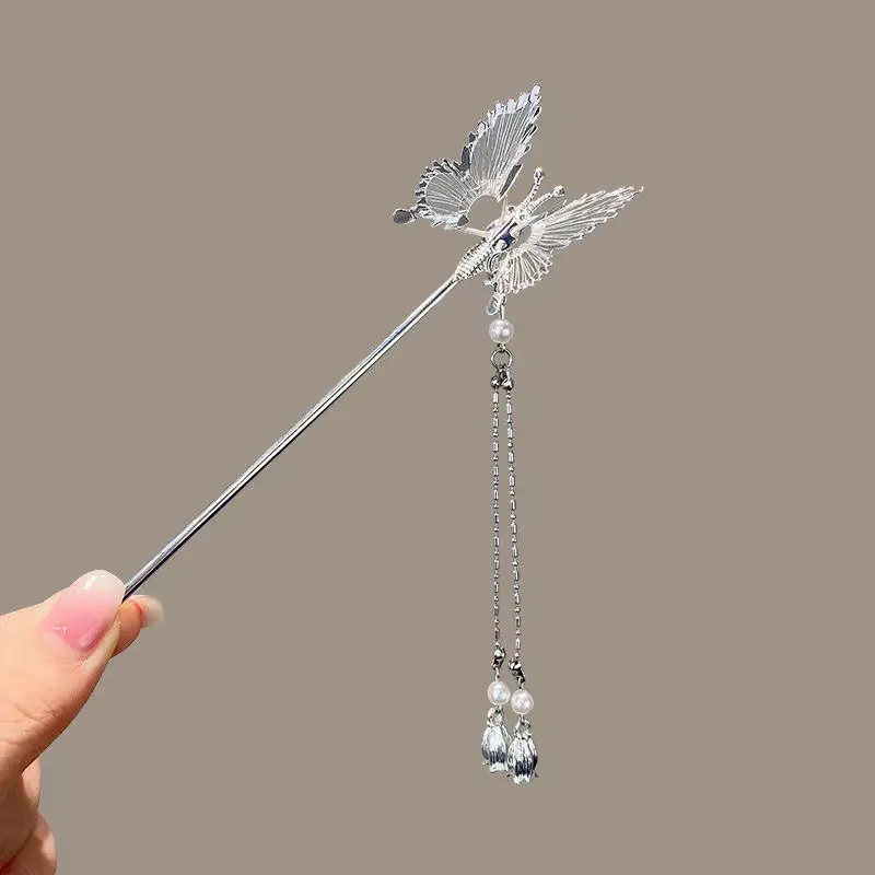 Movable Butterfly Hairpin with Moth Clip for Women - Image 9