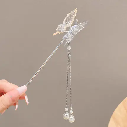 Movable Butterfly Hairpin with Moth Clip for Women - Image 11