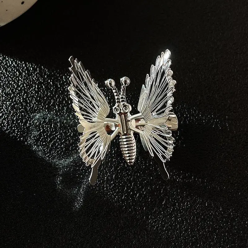 Movable Butterfly Hairpin with Moth Clip for Women - Image 2
