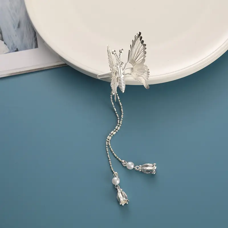 Movable Butterfly Hairpin with Moth Clip for Women - Image 4