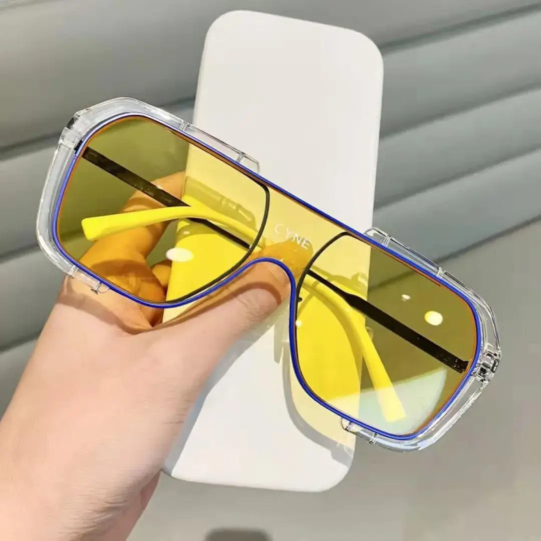 Korean Style Clear Frame Sunglasses for Men Women - Image 5