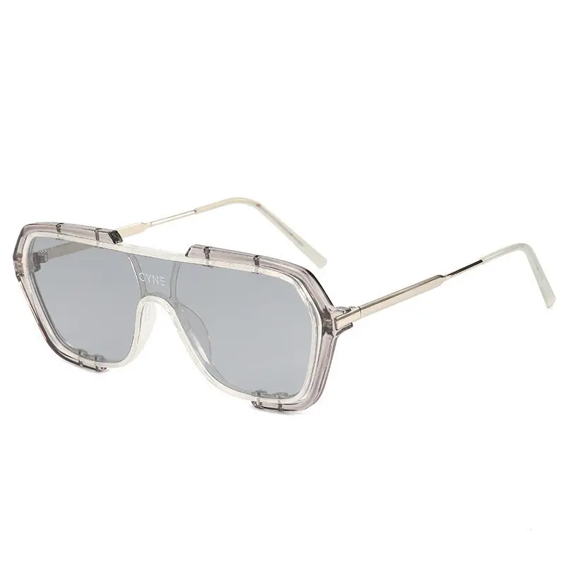Korean Style Clear Frame Sunglasses for Men Women - Image 8